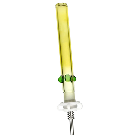 Fumed Classic Glass Honey Vapor Straw Collector with Titanium Tip, 6" for Concentrates