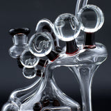 Clayball Glass "Crimson Dreams" Heady Recycler Dab-Rig Close-Up with In-Line Percolator