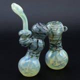 Clayball Glass "Dub-Bubb" Sherlock Double Bubbler, Heady Borosilicate Design, USA Made