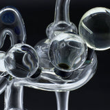 Clayball Glass "Milky Way" Heady Recycler Dab-Rig Close-Up, Borosilicate Glass, Made in USA