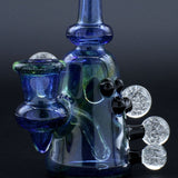 Clayball Glass "Super Nova" Heady Sherlock Dab Rig, USA-made, 5.5" height, on black
