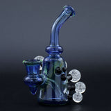 Clayball Glass "Super Nova" Heady Sherlock Dab Rig with Intricate Design - Front View