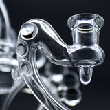Close-up of Clayball Glass "Translucent Dreams" Heady Recycler Dab-Rig Joint