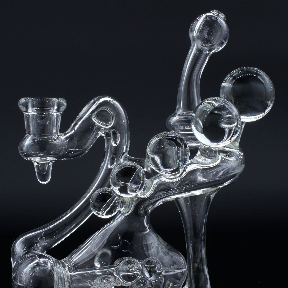 Clayball Glass "Translucent Dreams" Heady Recycler Dab-Rig, 7" Height, 14mm Joint