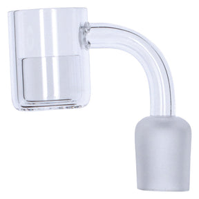 Valiant Distribution Clear Core Reactor Quartz Banger with Male Joint for Dab Rigs, Side View