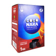 Coco Nara Big Cube Hookah Charcoal 72 Piece Box, front view on white background