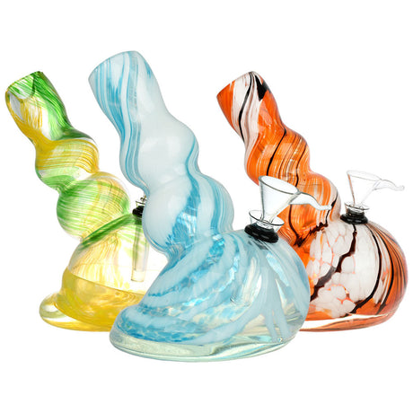 Assorted Easy Does It Soft Glass Water Pipes - 6.75" - For Dry Herbs