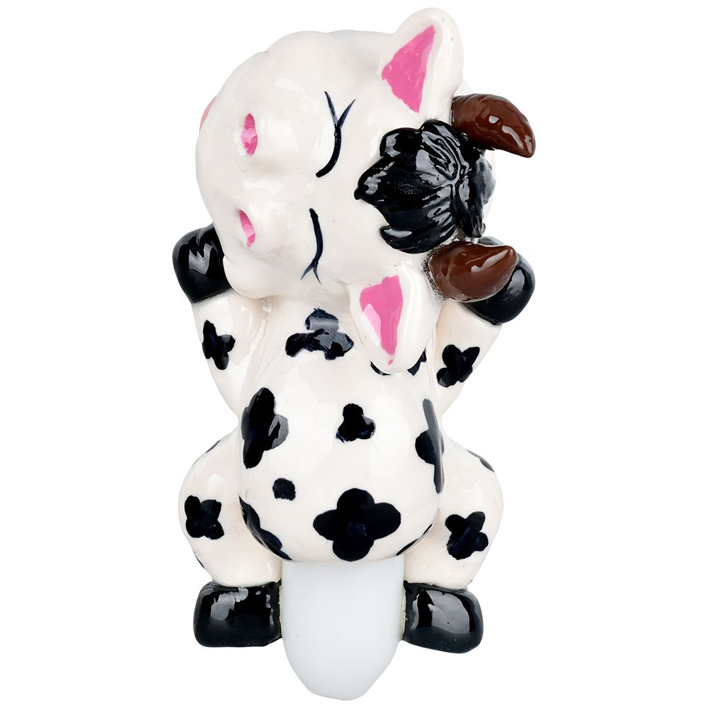 Comfy Cow 3D Painted Glass Spoon Pipe | 5.25"