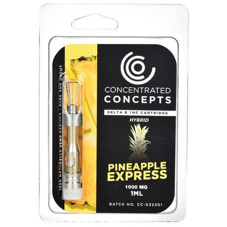 Concentrated Concepts Delta 8 Vape Cartridge Pineapple Express 1mL in packaging front view