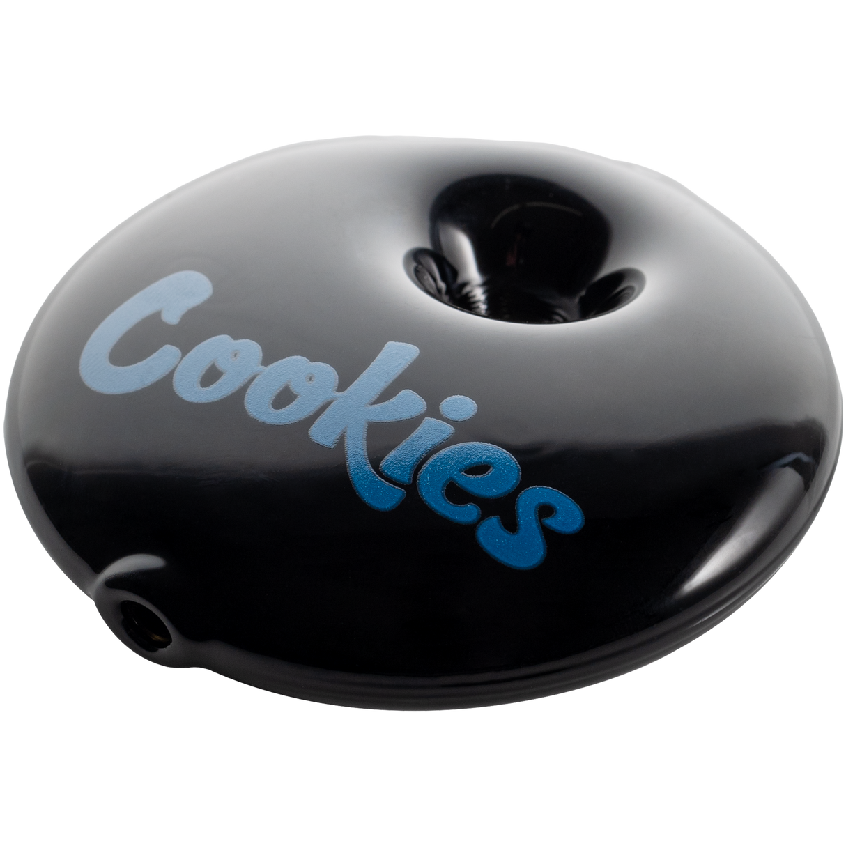 Cookies Bite Pipe by Cookies - Compact Borosilicate Glass Spoon Pipe with Logo - Top View