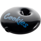 Cookies Bite Pipe by Cookies - Compact Borosilicate Glass Spoon Pipe with Logo - Top View