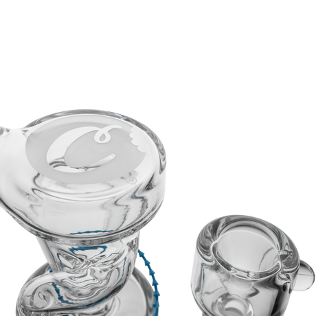 Cookies Doublecycler Dab Rig made of Borosilicate Glass with Recycler Percolator, Top View