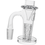 Cookies Drip Banger made of Quartz, angled view showcasing intricate design and Cookies logo