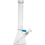 Cookies Flame Beaker Bong, 7mm thick borosilicate glass, front view on white background