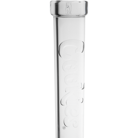 Cookies Flame Beaker 7mm Bong in Borosilicate Glass with Heavy Wall Design - Front View