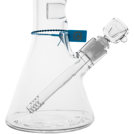 Cookies Flame Beaker Bong, 7mm thick heavy wall borosilicate glass, 45-degree joint, side view