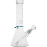 Cookies Flame Beaker Bong in Borosilicate Glass with Logo - Front View