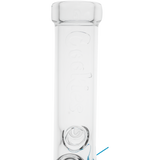 Cookies Flame Straight Bong in Borosilicate Glass with Embossed Logo - Front View