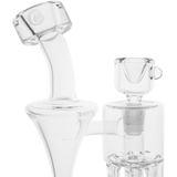 Cookies Flowcycler Dab Rig made of Borosilicate Glass with Recycler Percolator - Front View