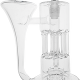 Cookies Flowcycler Dab Rig with Recycler Percolator - Clear Borosilicate Glass, Front View