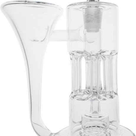 Cookies Flowcycler Dab Rig with Recycler Percolator - Clear Borosilicate Glass, Front View