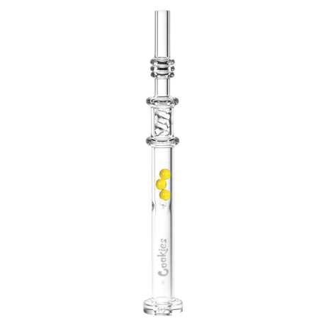 Cookies Honey Twist Glass Dab Straw | Integrated Tip | 6" | Colors Vary