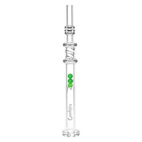 Cookies Honey Twist Glass Dab Straw | Integrated Tip | 6" | Colors Vary