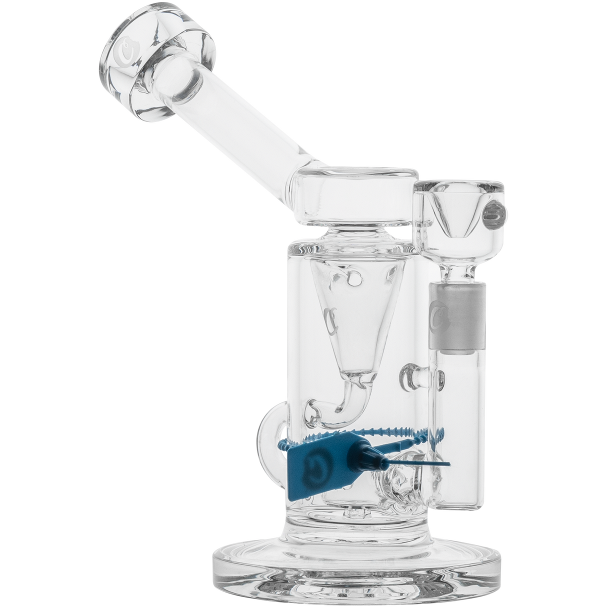 Cookies Incycler Dab Rig with Borosilicate Glass and Recycler Percolator - Front View