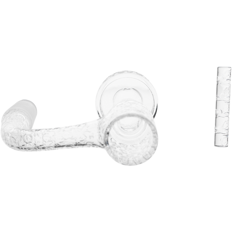 Cookies Slurper Banger made of Quartz, side view on white background, for dab rig customization
