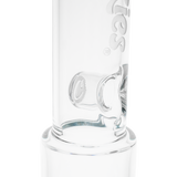 Cookies Straight 2 Da Dome Bong close-up, borosilicate glass with logo, clear design