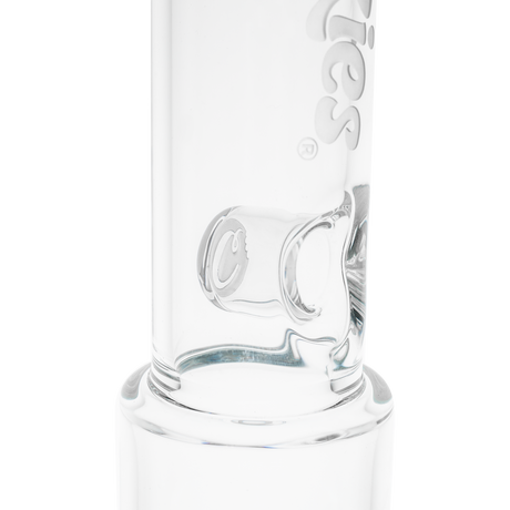 Cookies Straight 2 Da Dome Bong close-up, borosilicate glass with logo, clear design