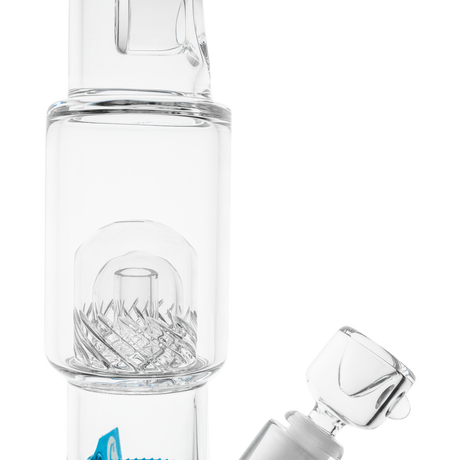 Cookies Straight 2 Da Dome Bong made of Borosilicate Glass with Clear Design - Side View