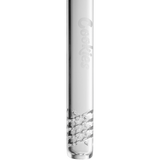 Cookies Twist Downstem 4" made of Borosilicate Glass with etched logo - Front View