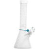 Cookies V Beaker Bong in clear borosilicate glass with iconic logo design - front view