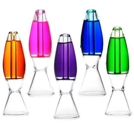 Assorted Cool & Refreshing Lava Lamp Freezable Glycerin One Hitters on White Background