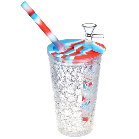 UV Reactive 6" Travel Cup Bubbler - Cooling Freeze
