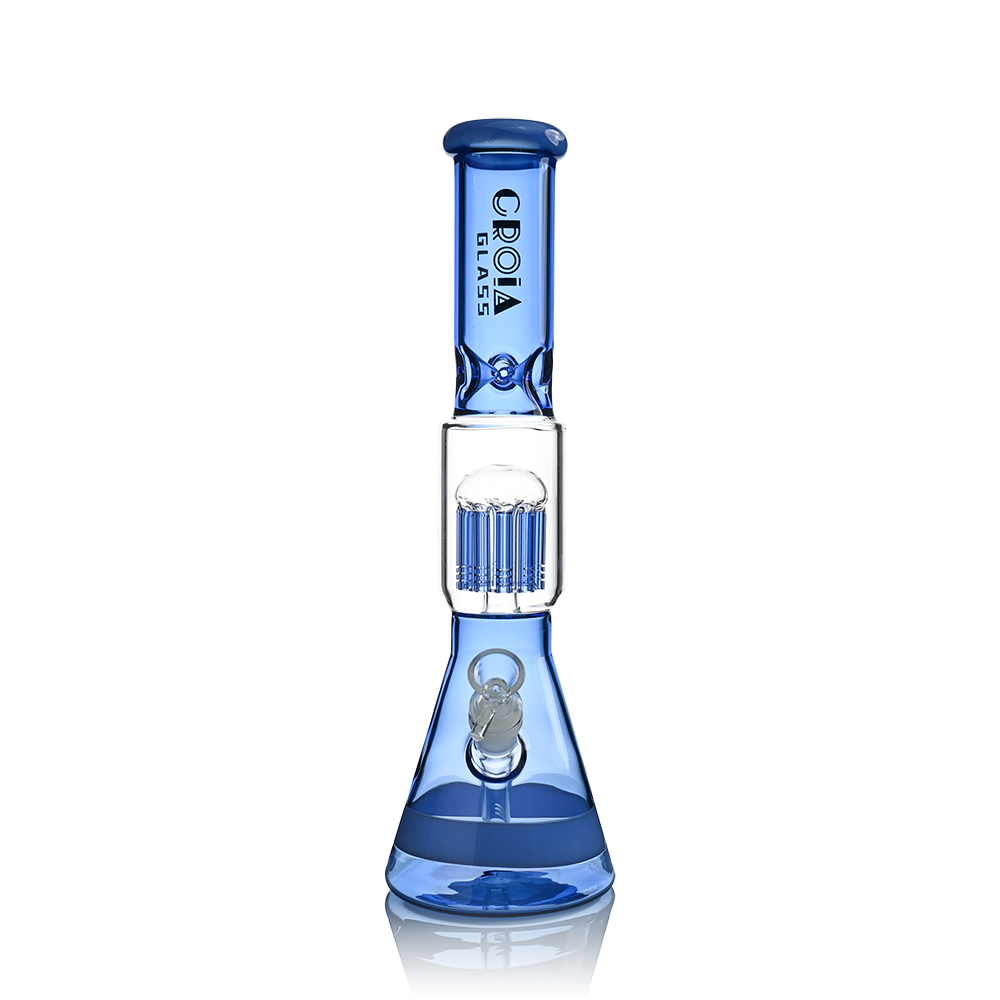 15" Beaker Bong with Tree Perc and Ice Catcher | Croia Glass