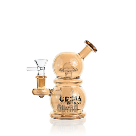 6" Mini Egg Water Pipe with Crown Perc | Croia Glass