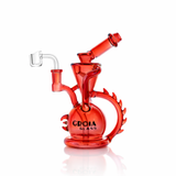 10" Dragon Spine Recycler Dab Rig | Croia Glass