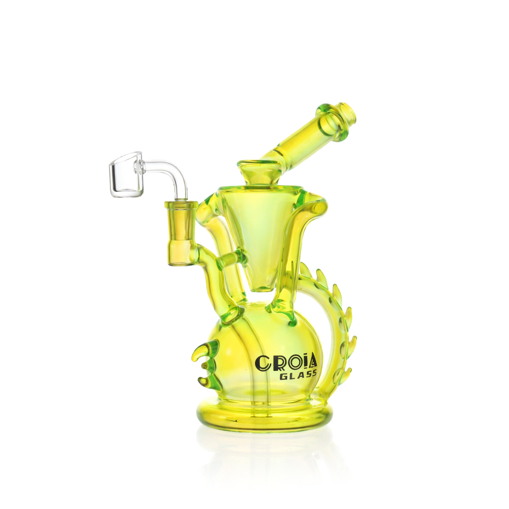 10" Dragon Spine Recycler Dab Rig | Croia Glass