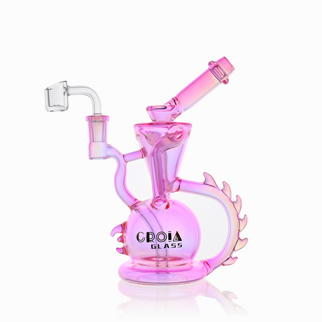10" Dragon Spine Recycler Dab Rig | Croia Glass