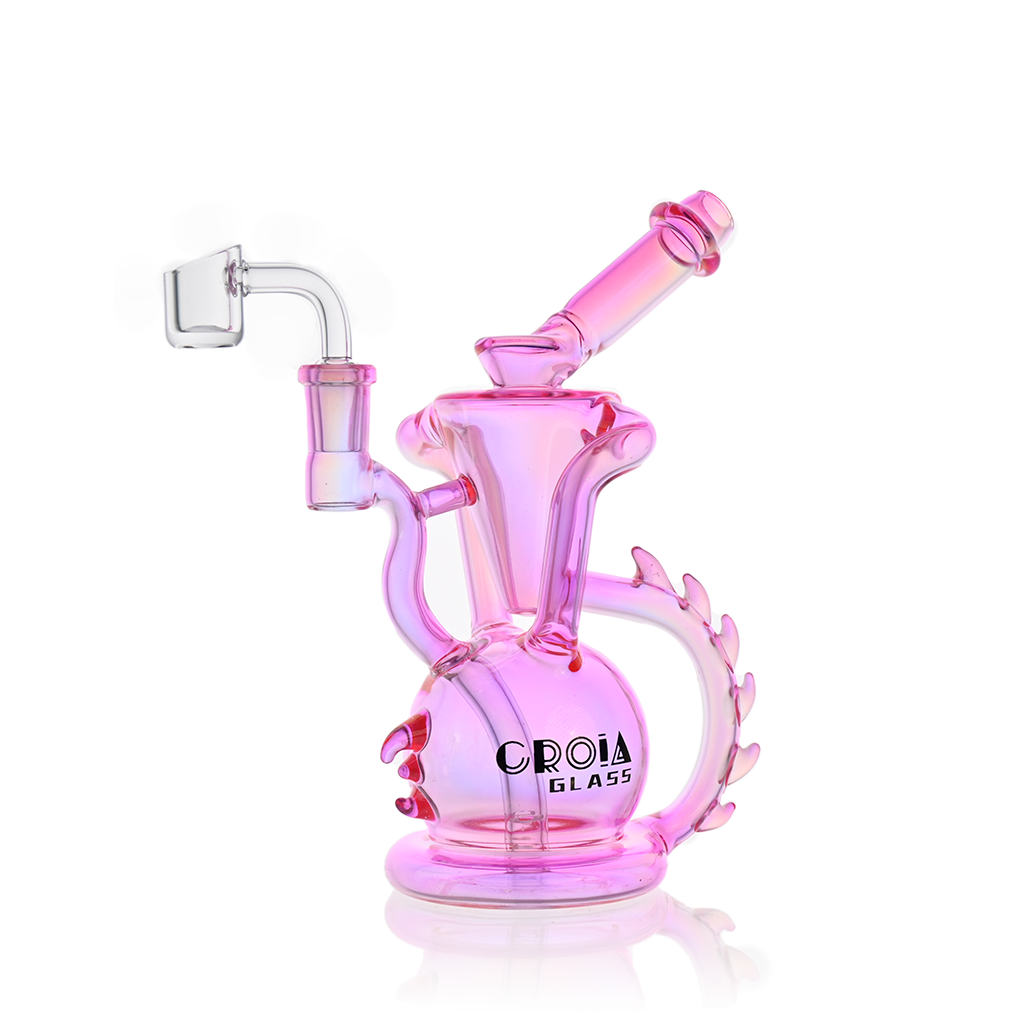 10" Dragon Spine Recycler Dab Rig | Croia Glass