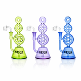 8" Triple Stack Swiss Perc Recycler Dab Rig | Croia Glass