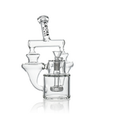 8" Twin Vortex Recycler Scientific Glass Water Pipe | Croia Glass