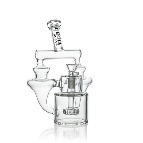 8" Twin Vortex Recycler Scientific Glass Water Pipe | Croia Glass