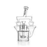 8" Twin Vortex Recycler Scientific Glass Water Pipe | Croia Glass
