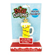 Crooked Christmas Ornament Beer Mug with Festive Lights - Front View on Display Stand