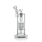 10" Dual Chamber Scientific Bubbler Tree Perc Glass Bong | Croia Glass