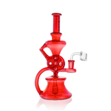 10" Dual Swiss Perc Klein Recycler Dab Rig | Croia Glass