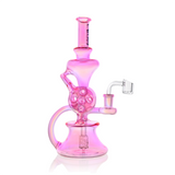 10" Dual Swiss Perc Klein Recycler Dab Rig | Croia Glass